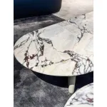 M7707H2 Cloud - pattern Elegant - stone Oval Tea Table