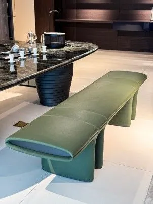 Luxurious - elegant Green - realm M7707H36 Long Tea Bench