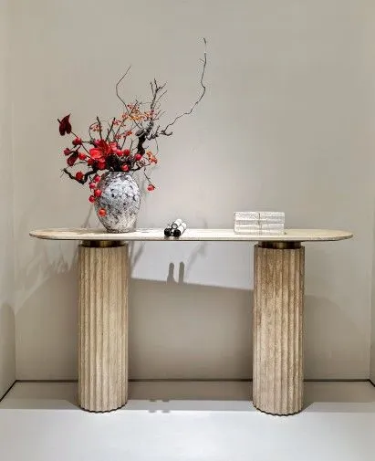 Elegant - stone Rhythmic - column M7702H10 Entryway Table