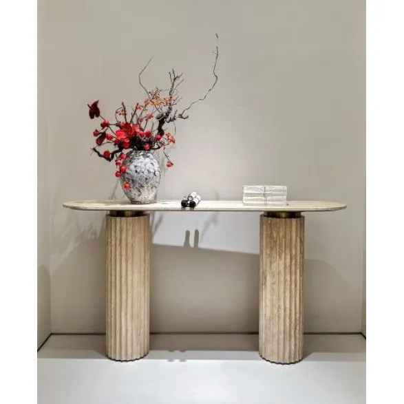 Elegant - stone Rhythmic - column M7702H10 Entryway Table