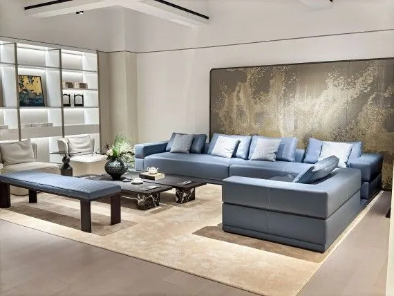 Serene - blue Elegant - charm M7711SF2LZ Sofa