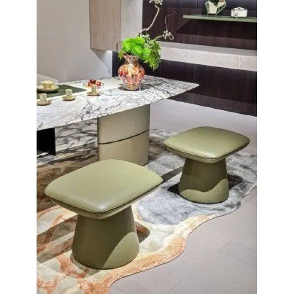 Emerald - leather Charm Seat M7715H35 Tea Stool