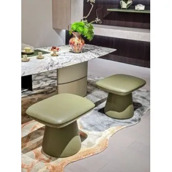 Emerald - leather Charm Seat M7715H35 Tea Stool