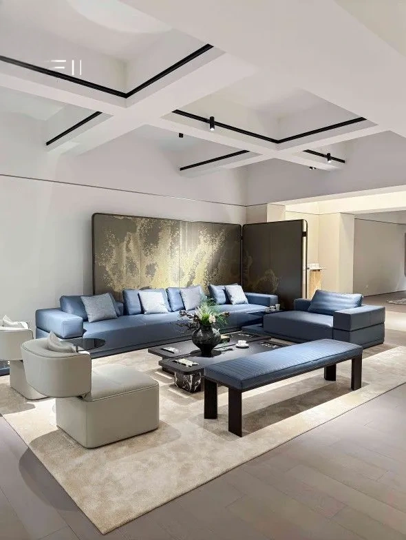 Serene - blue Elegant - charm M7711SF2LZ Sofa