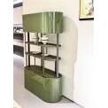Green - charm Glass - texture M7715H33 Tea Hall Cabinet