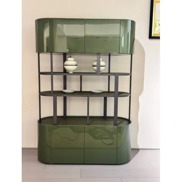 Green - charm Glass - texture M7715H33 Tea Hall Cabinet