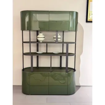 Green - charm Glass - texture M7715H33 Tea Hall Cabinet