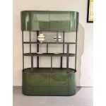 Green - charm Glass - texture M7715H33 Tea Hall Cabinet