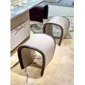 Beige - brown Elegant - leather M7716H35 Tea Stool