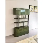 Green - charm Glass - texture M7715H33 Tea Hall Cabinet