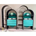 Emerald shadow Serene grid M7703H33 Tea Hall Cabinet