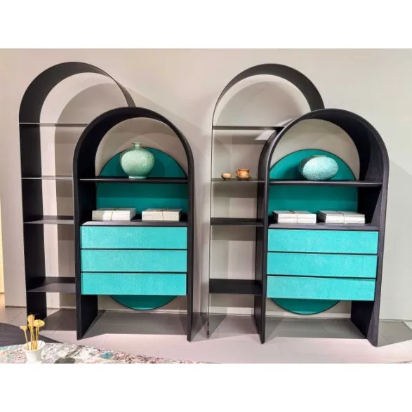 Emerald shadow Serene grid M7703H33 Tea Hall Cabinet