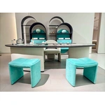 Emerald velvet Charm Seat M7703H35 Tea Stool