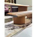Warm - brown Serene - realm Long Stool M7701H36 Long Tea Stool