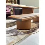 Warm - brown Serene - realm Long Stool M7701H36 Long Tea Stool